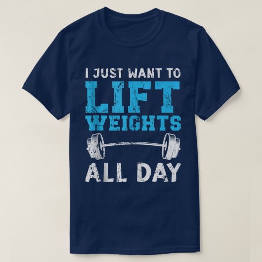 Ich Wollte nur, die Fitness zu heben Körperarbeit T-Shirt (Design vorne)