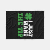 Ich Wollte nur die Tip St Patricks Day Saint Patty Fleecedecke (Vorderseite (Horizontal))