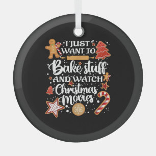 Ich Wollte nur, Dinge zu backen und mir Weihnachts Ornament Aus Glas