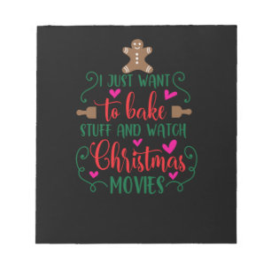 Ich wollte nur, Dinge zu backen und Weihnachtsmovi Notizblock