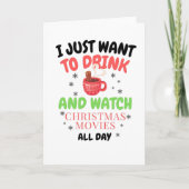 Ich wollte nur heiße Schokolade zu trinken Karte (Vorderseite)