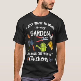 Ich Wollte nur, in meinem Garten zu arbeiten und m T-Shirt