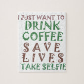 Ich wollte nur, Kaffee Retten Leben und nehmen Sie Puzzle (Vertikal)