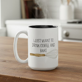 Ich Wollte nur, Kaffee und Kuchen zu trinken Zweifarbige Tasse