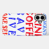 Ich wollte nur, Kaffee zu trinken Case-Mate iPhone Hülle (Rückseite (Horizontal))