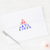 Ich wollte nur, Kaffee zu trinken Dreieckiger Aufkleber (Umschlag)