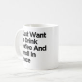 Ich Wollte nur, Kaffee zu trinken, komisch, sarkas Kaffeetasse (Vorderseite Links)