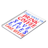 Ich wollte nur, Kaffee zu trinken Notizblock (Linke Seite)