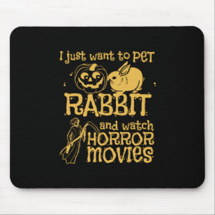 Ich Wollte nur, Kaninchen und Halloween zu essen Mousepad