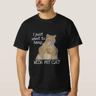 Ich wollte nur, mit meiner Katze zu hängen! Manxk T-Shirt