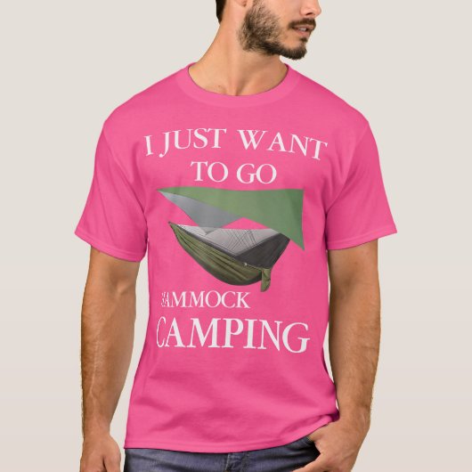 Ich Wollte nur, um Camping zu gehen T-Shirt (Vorderseite)