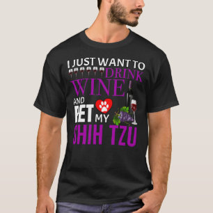Ich Wollte nur, Wein zu trinken und meinen schicke T-Shirt