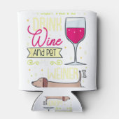 Ich Wollte nur, Wein zu trinken und meinen Weiner Dosenkühler (Rückseite)