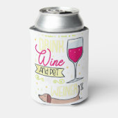 Ich Wollte nur, Wein zu trinken und meinen Weiner Dosenkühler (Kanne Rückseite)