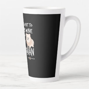 Ich wollte nur Wein zu trinken und mit meinem Pom Milchtasse