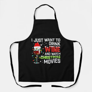 Ich Wollte nur, Wein zu trinken und Weihnachten Mo Schürze
