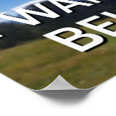 Ich Wollte, Poster zu glauben (Ecke)