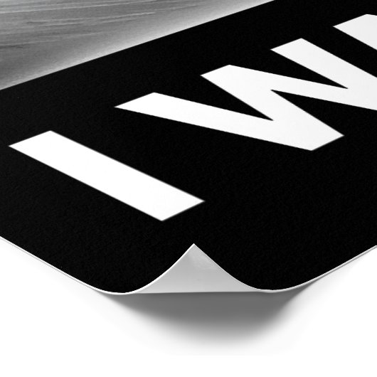 Ich Wollte, Poster zu glauben (Ecke)