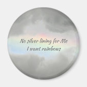 Ich Wollte Regenbogen in der Wolkenfotografie Magnet (Vorne)