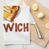 Ich Wollte Sandwich Geschirrtuch (Viertel Falte)