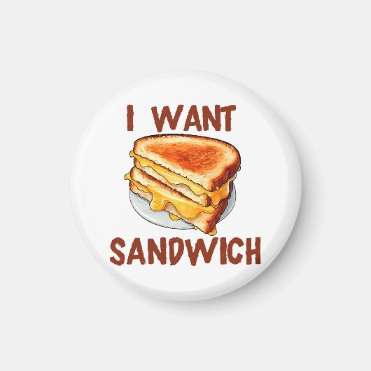 Ich Wollte Sandwich Magnet (Vorne)