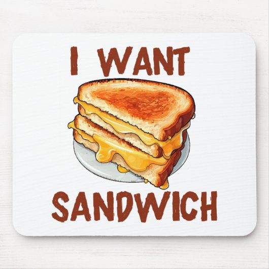 Ich Wollte Sandwich Mousepad (Vorne)