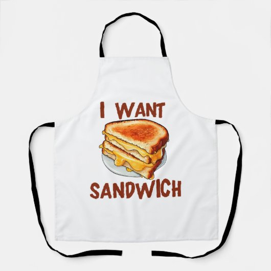 Ich Wollte Sandwich Schürze (Vorderseite)
