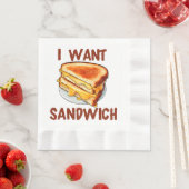 Ich Wollte Sandwich Serviette (Beispiel)