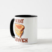 Ich Wollte Sandwich Tasse (Vorderseite Links)