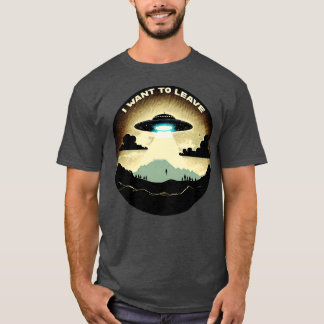 Ich Wollte, Schiff über der Erde zu Verlass zu wer T-Shirt