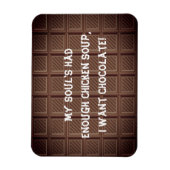 Ich wollte Schokoladenwitz Magnet (Vertikal)