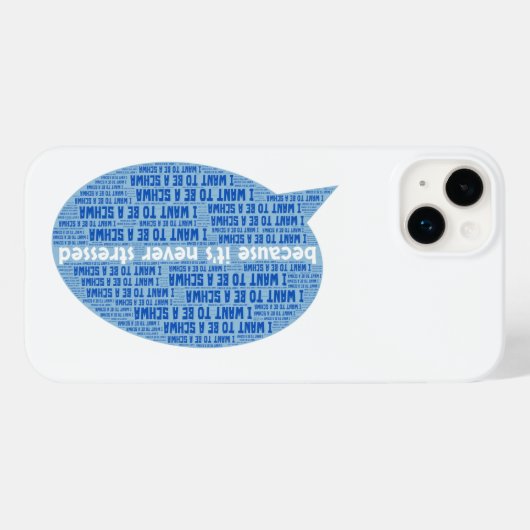 Ich wollte, schwa zu werden Case-Mate iPhone hülle (Rückseite (Horizontal))