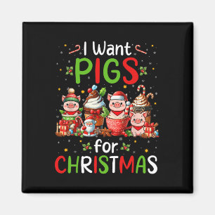 Ich Wollte Schweine für Weihnachten Kaffee Cups Lo Magnet