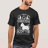 Ich Wollte Scottie für Xmas T-Shirt Funny Dog Love (Vorderseite)