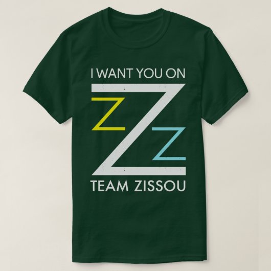 Ich wollte Sie auf Team Zissou T-Shirt (Design vorne)