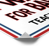 Ich Wollte Sie - Obama Politisches Poster (Ecke)