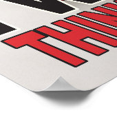 Ich Wollte Sie - Red Vote richtig denken Poster (Ecke)