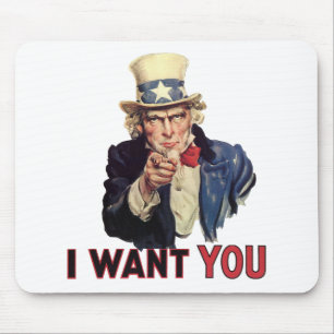 Ich wollte Sie, USA, SAD Mousepad