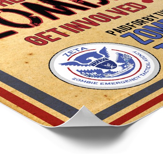 Ich Wollte Sie - Zombie-Apokalypse Poster (Ecke)