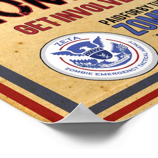 Ich Wollte Sie - Zombie Apokalypse - SUPER WERT Poster (Ecke)