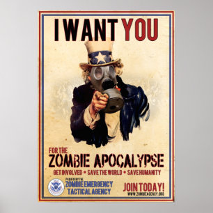Ich Wollte Sie - Zombie Apokalypse - SUPER WERT Poster