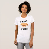 Ich Wollte Smore Funny Food T-Shirt (Vorne ganz)