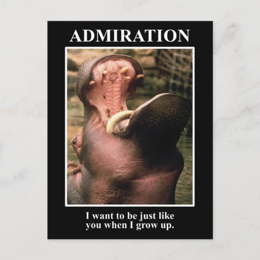 Ich wollte, so zu sein wie du, als ich groß bin postkarte (Vorderseite)