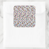 Ich Wollte Süßigkeitsaufkleber Quadratischer Aufkleber (Tasche)