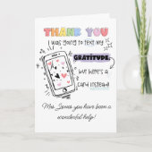 Ich wollte Text SENCO SEN Lehrer Karte (Vorderseite)