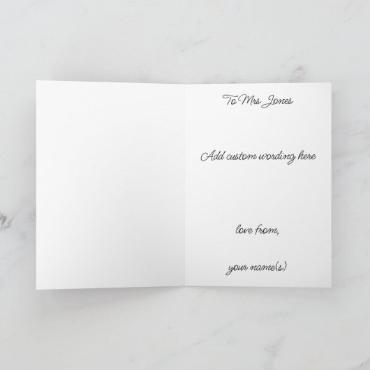 Ich wollte Text SENCO SEN Lehrer Karte (Innenseite)