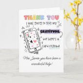 Ich wollte Text SENCO SEN Lehrer Karte (Gelbe Blume)