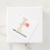 Ich wollte Tibia, dein Valentin - Geschenketikett Geschenkanhänger (Beispiel)