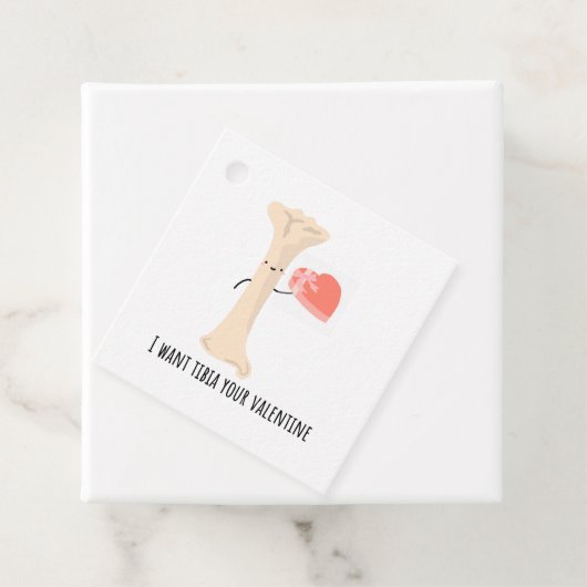 Ich wollte Tibia, dein Valentin - Geschenketikett Geschenkanhänger (Beispiel)