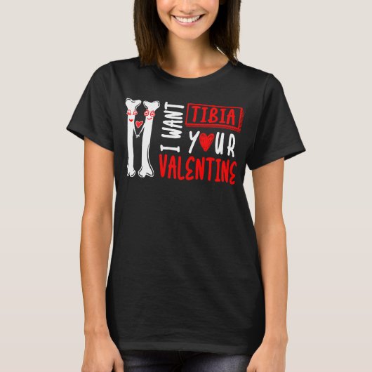 Ich Wollte Tibia, Ihr Valentiner Radiologie-Paar T-Shirt (Vorderseite)